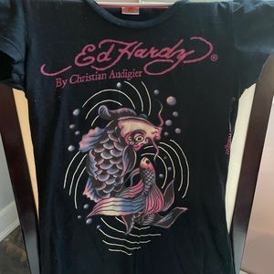 Women’s ED Hardy Koi tee-shirt